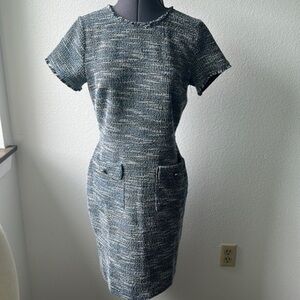 NWT Loft dress size 4 short sleeve fitted column dressing Barbie core